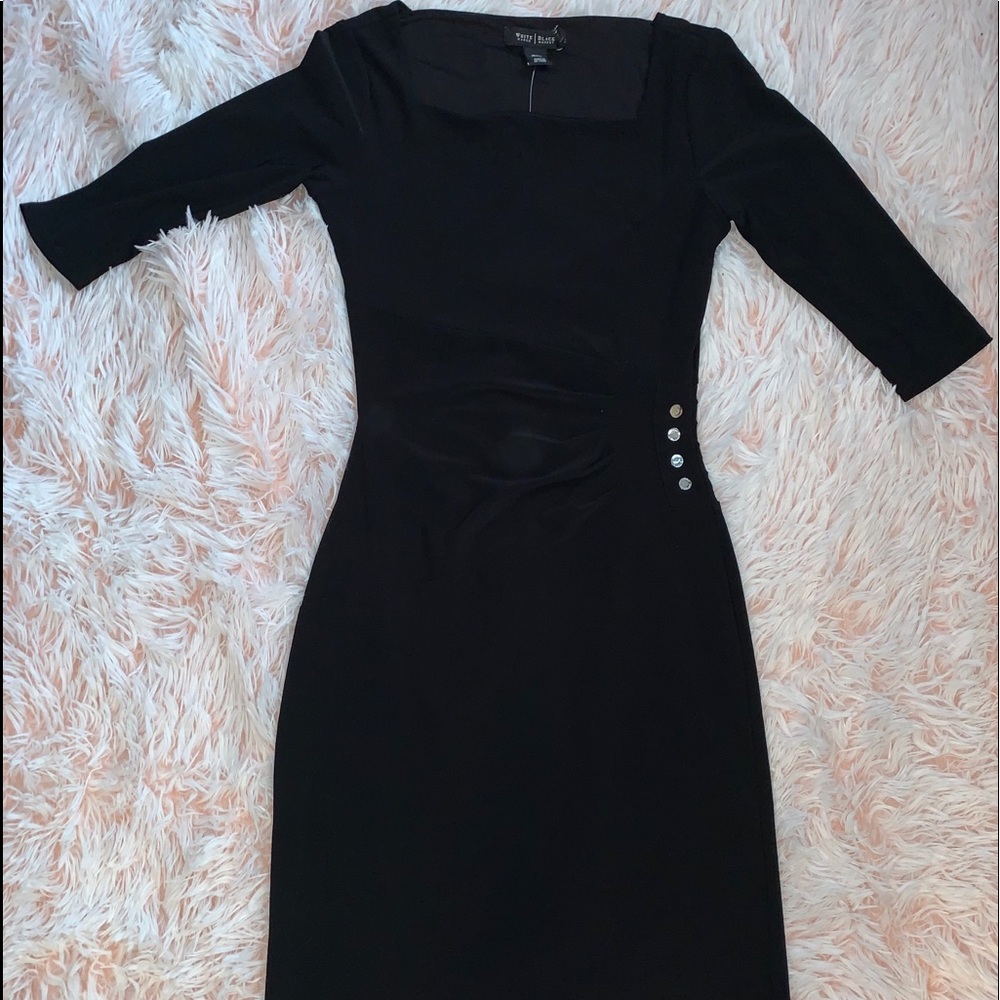 Black fitted dress